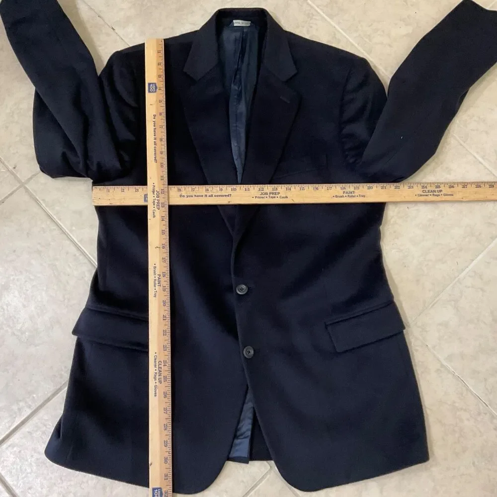 Harold Powell 100% Cashmere Blazer Men’s size 43L Notch 2-Button Made in Italy *